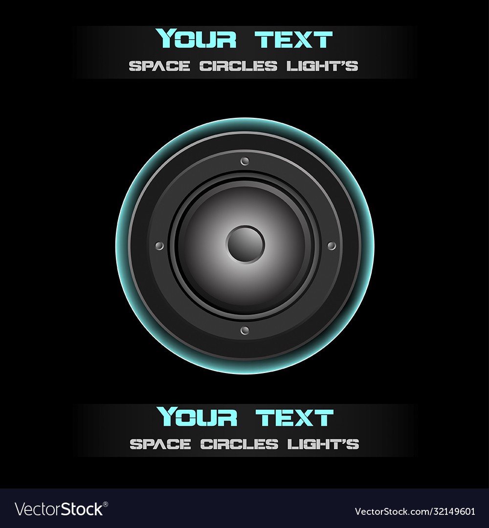 Futuristic speaker background