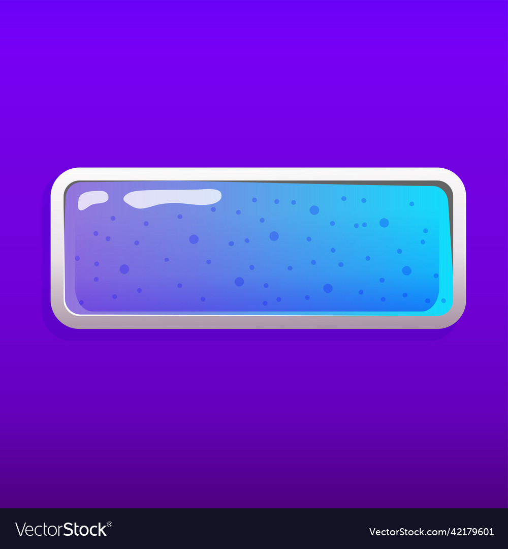 Game button in 2d style on colorful background