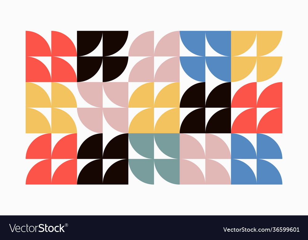 Geometric abstract elements design vector image Geometric abstract elements design