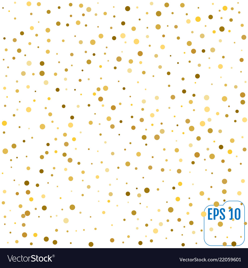 Gold glitter background polka dot