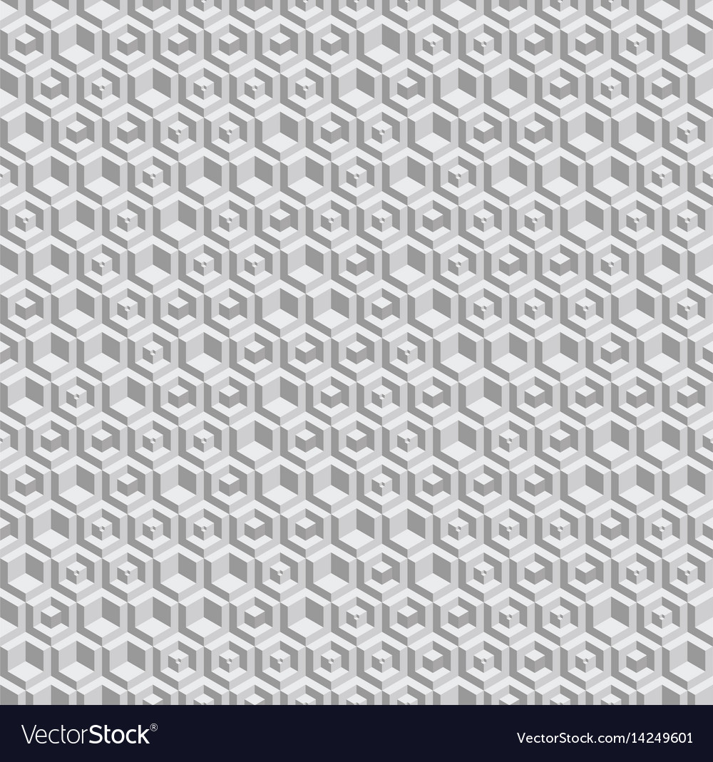Grayscale hexagonal seamless pattern
