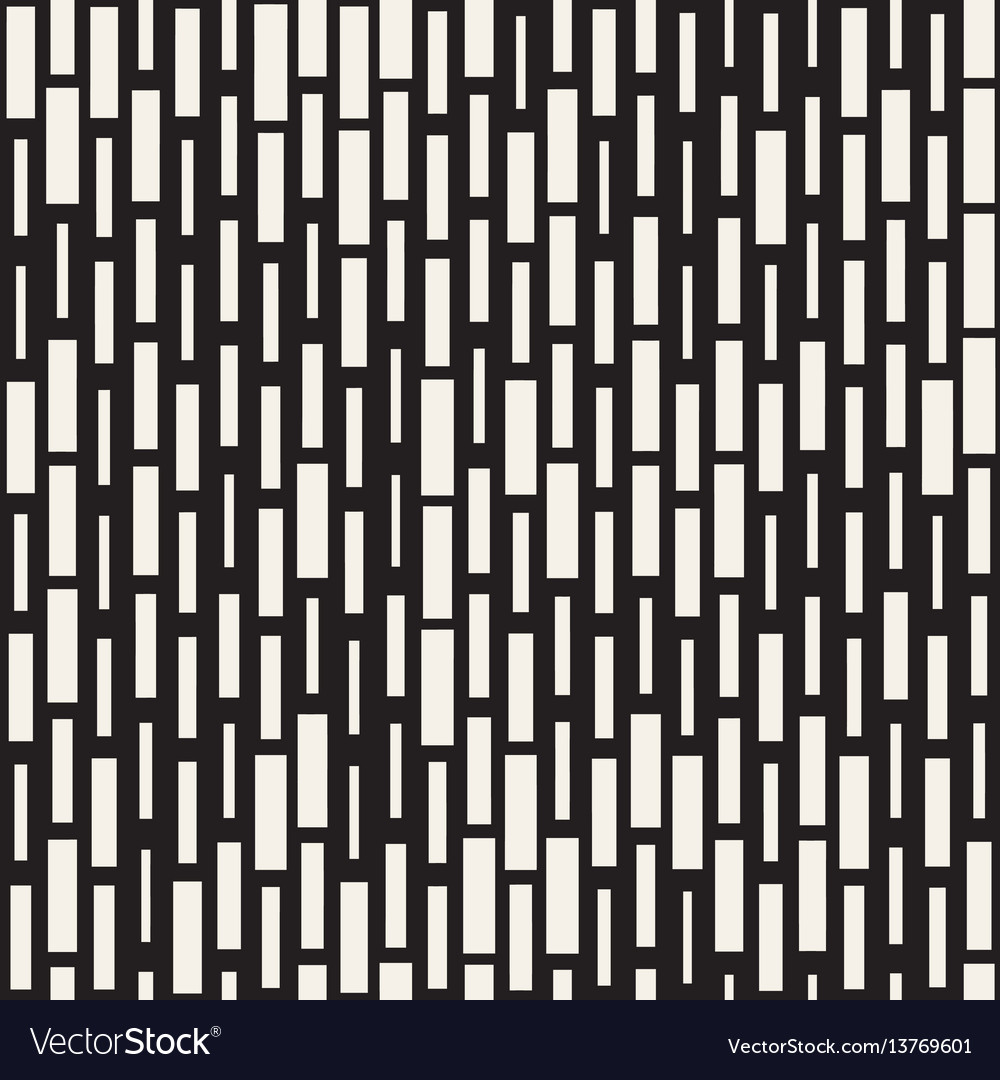 Irregular Black & White Dash Pattern