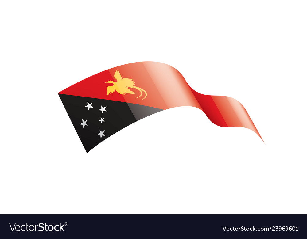 Papua new guinea flag Royalty Free Vector Image