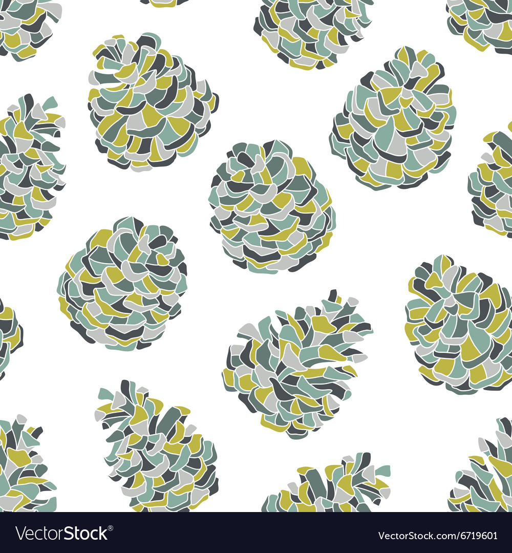Pine Cone Seamless Pattern