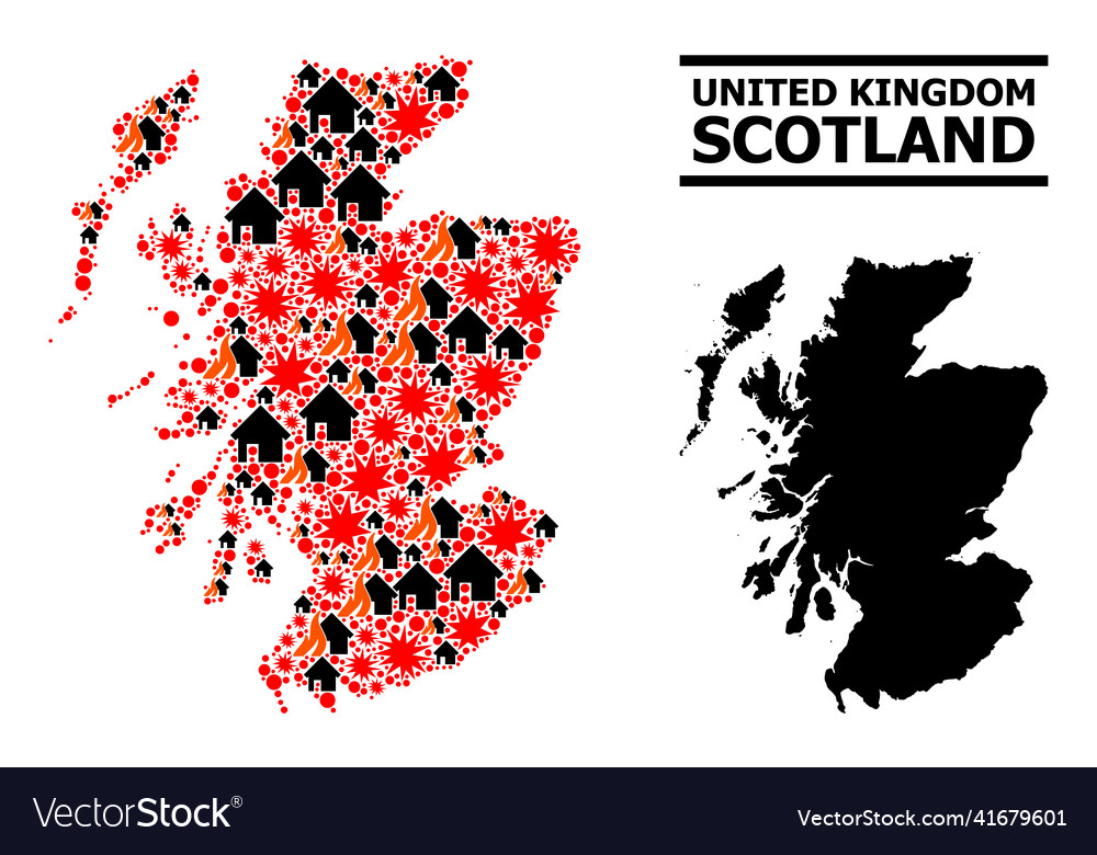 War pattern map of scotland