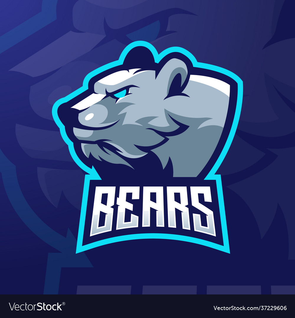 Bear esports logo Royalty Free Vector Image - VectorStock