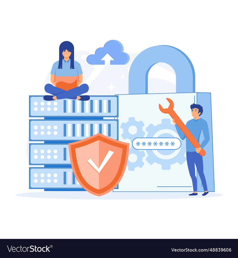 Database security hacker attack concept hackers
