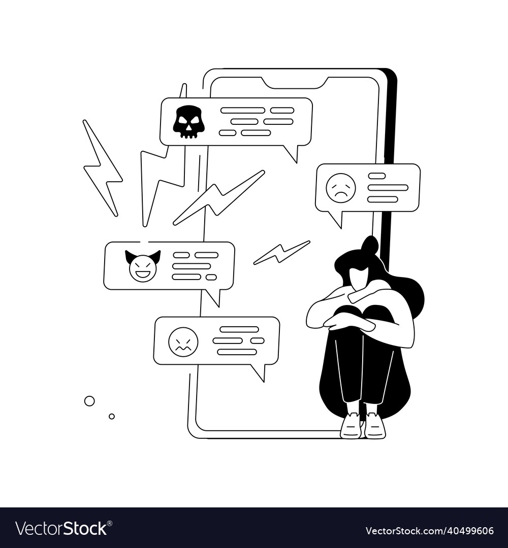 Internet trolling abstract concept