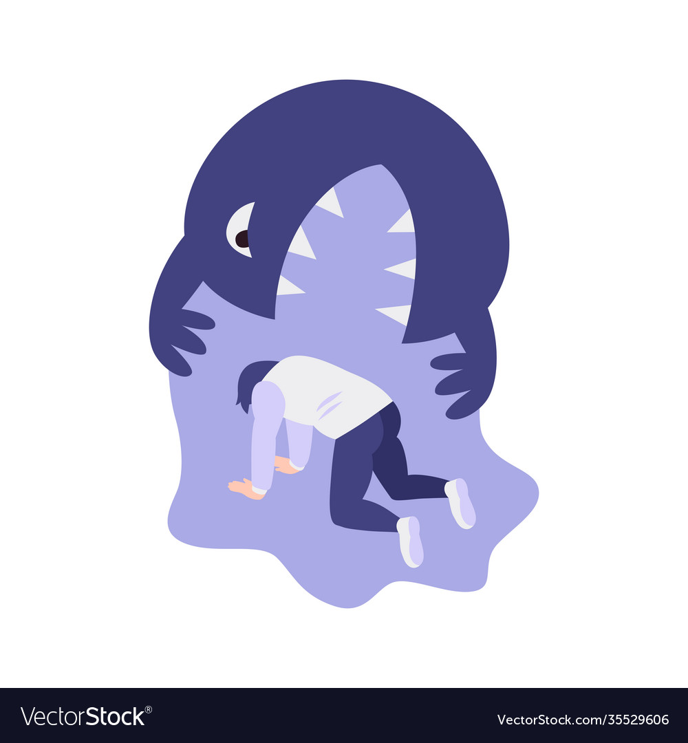 Isometric Panic Concept Royalty Free Vector Image Isometric Panic Concept Royalty Free Vector Image