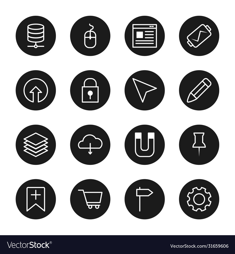 Localization arrow and user interface icon set