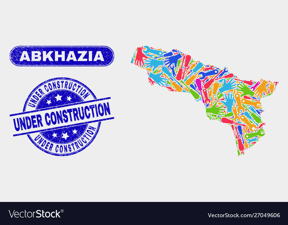 Production abkhazia map and distress under