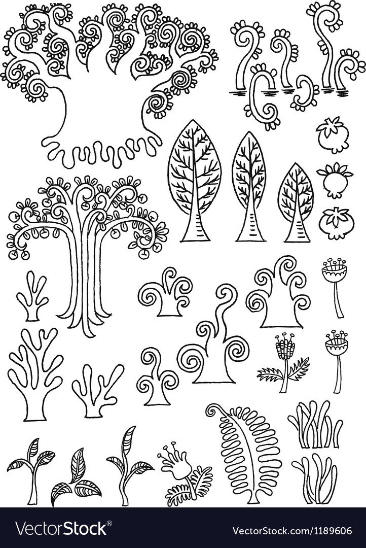 Tree doodle Royalty Free Vector Image VectorStock