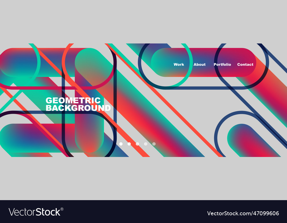 Trendy color overlapping lines abstract background vector image Trendy color overlapping lines abstract background