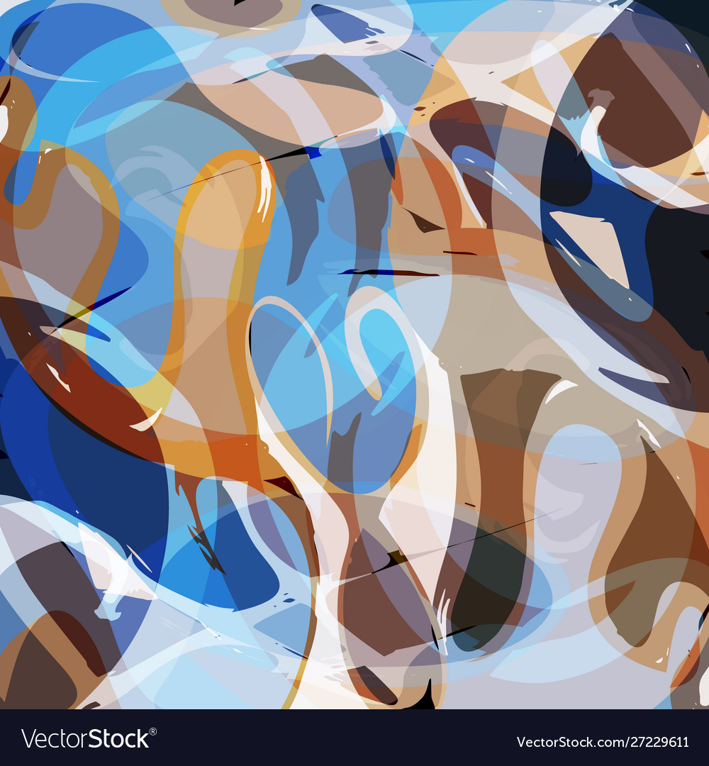 Abstract Color Graffiti Pattern
