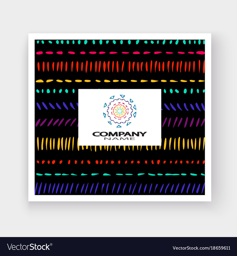 Abstract pattern with color hand drawn strokes