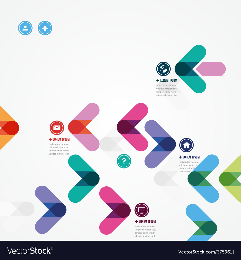 Colorful Arrow Template