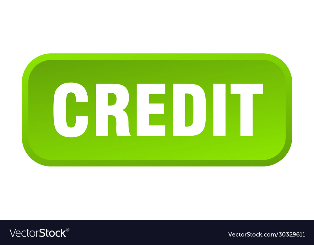 Credit button square 3d push