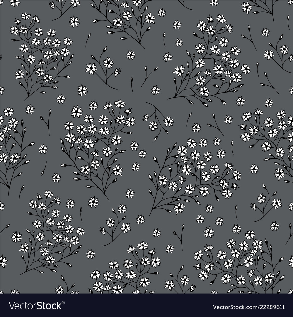 Floral seamless pattern Royalty Free Vector Image