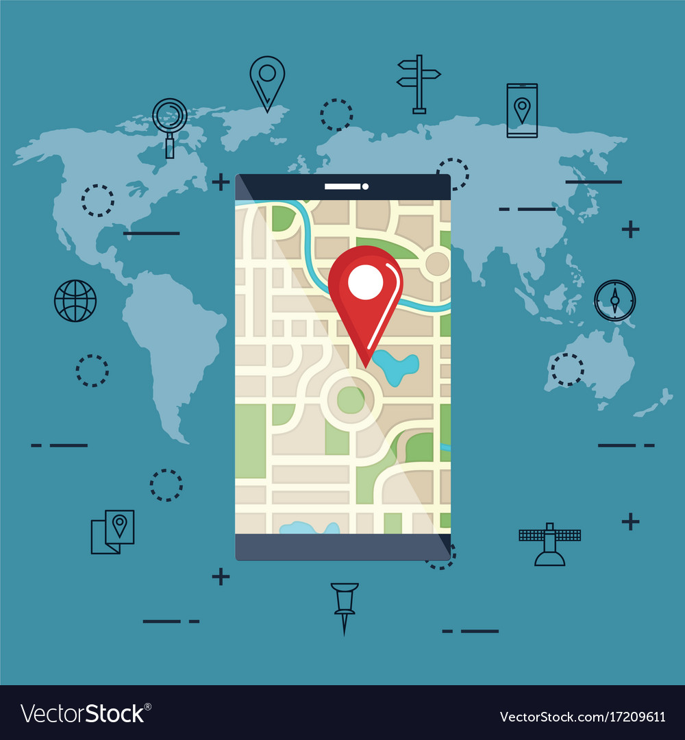 Gps navigation app icons