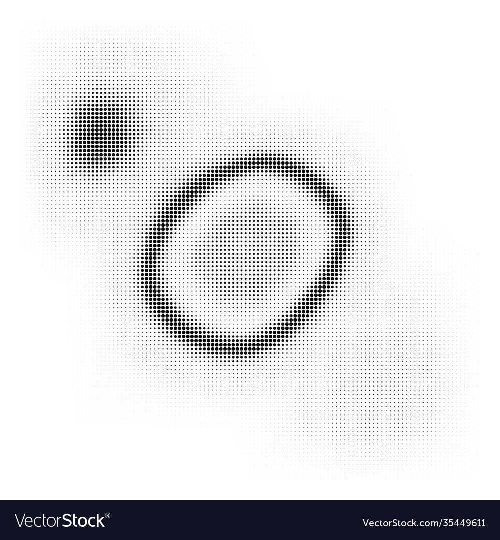Halftone circle frame horizontal background