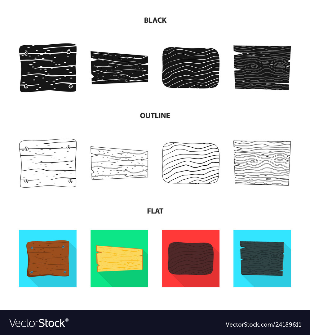 Isolated object of raw and forest logo set