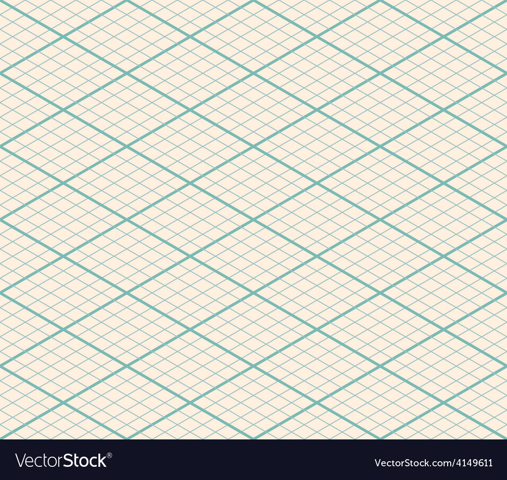 Isometric seamless grid background - thirty degree