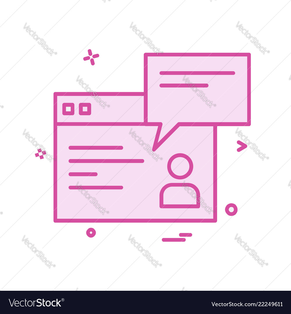 Message icon design Vector Image Message icon design