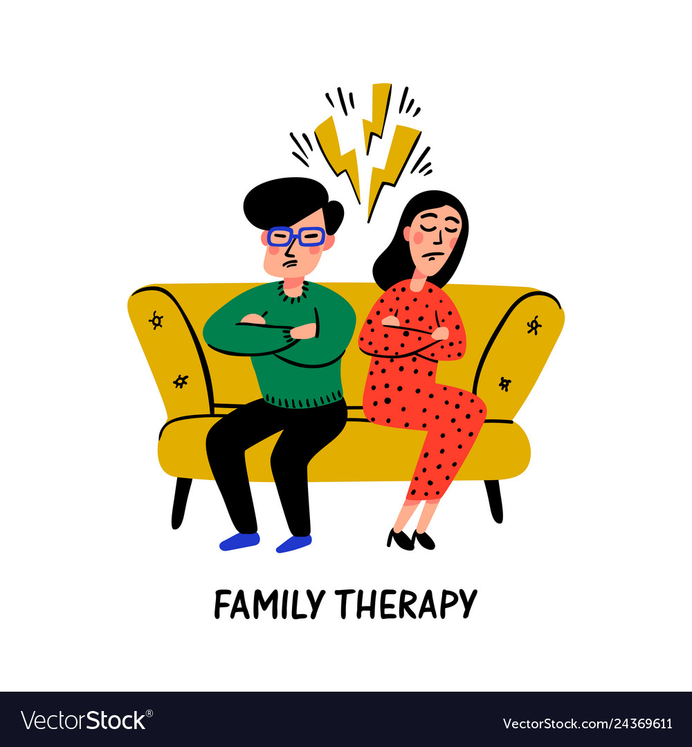 Psychology family therapy unhappy couple