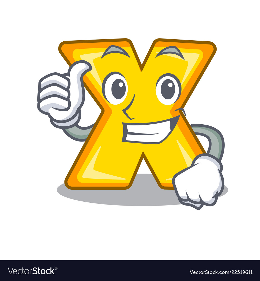 Thumbs up cartoon multiply of a delete sign Vector Image Thumbs up cartoon multiply of a delete sign Vector Image
