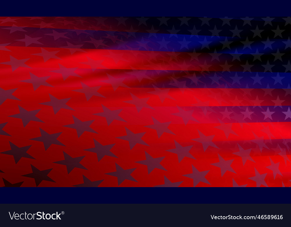 Abstract usa flag in blue and red hue with dim