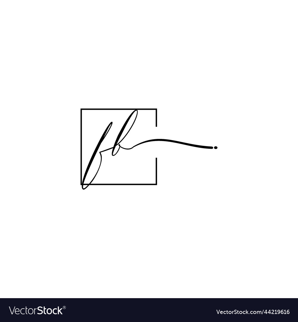 Fb signature square logo initial concept
