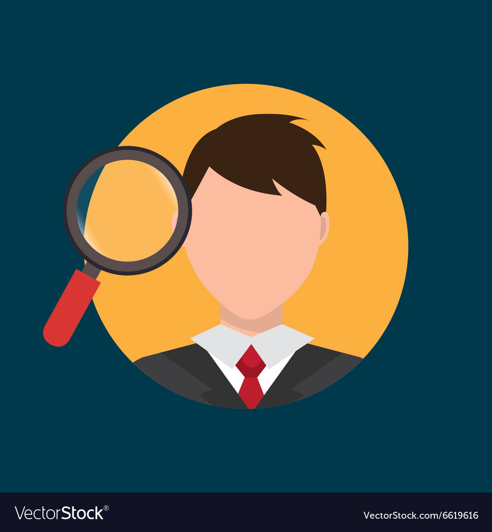 Find person to get a job Royalty Free Vector Image Find person to get a job Royalty Free Vector Image