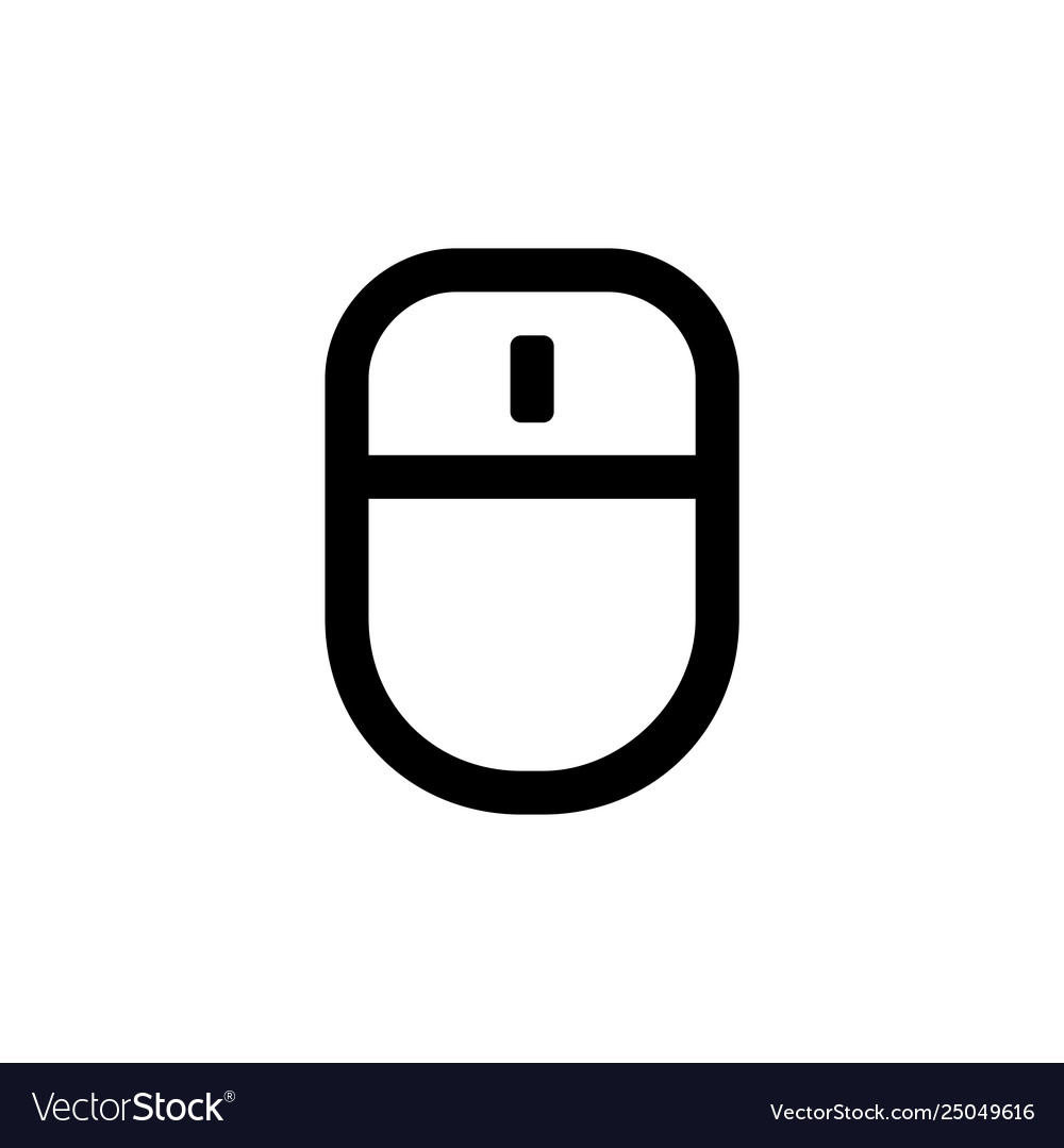 Mouse icon for simple flat style ui design