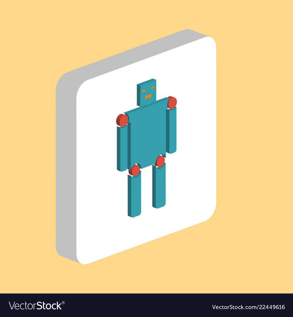 Robot android computer symbol Vector Image Robot android computer symbol