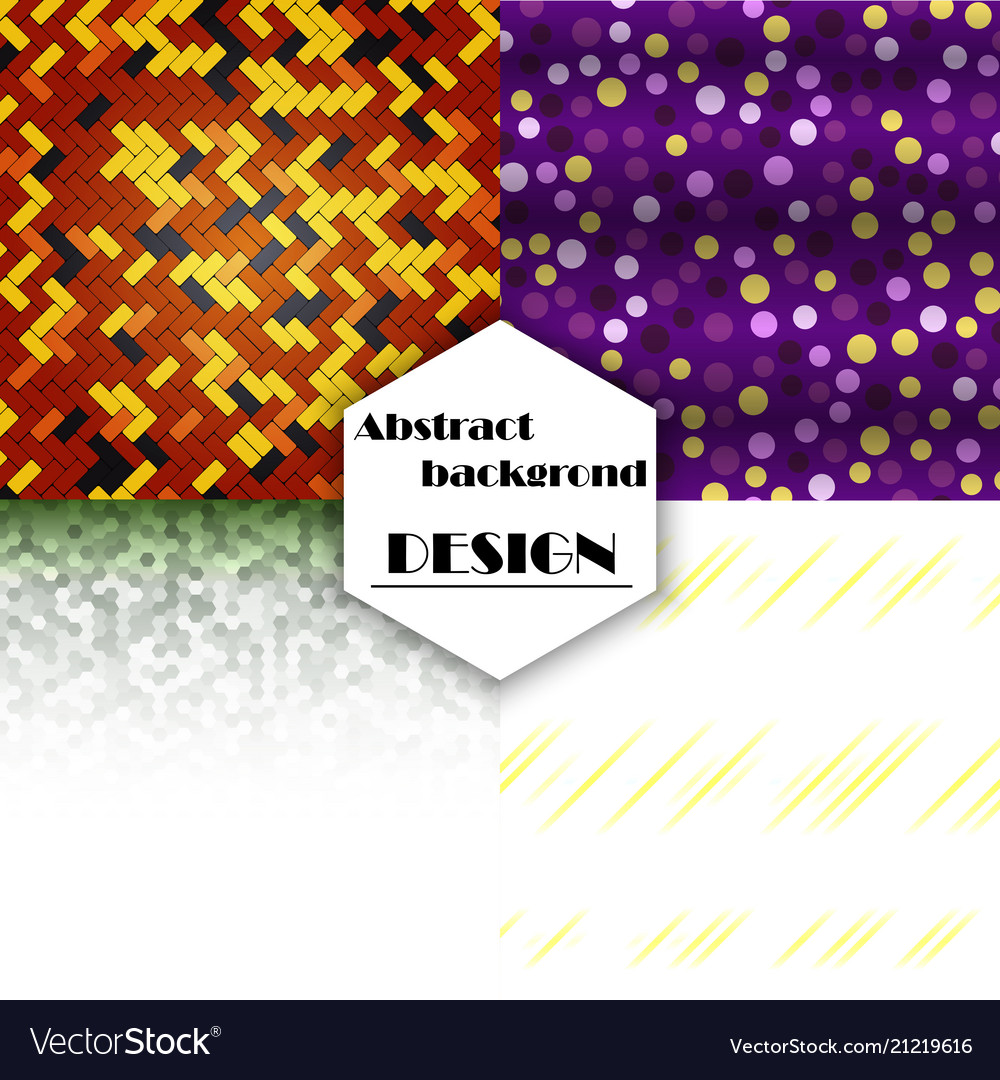 Set of geometric pattern abstract background
