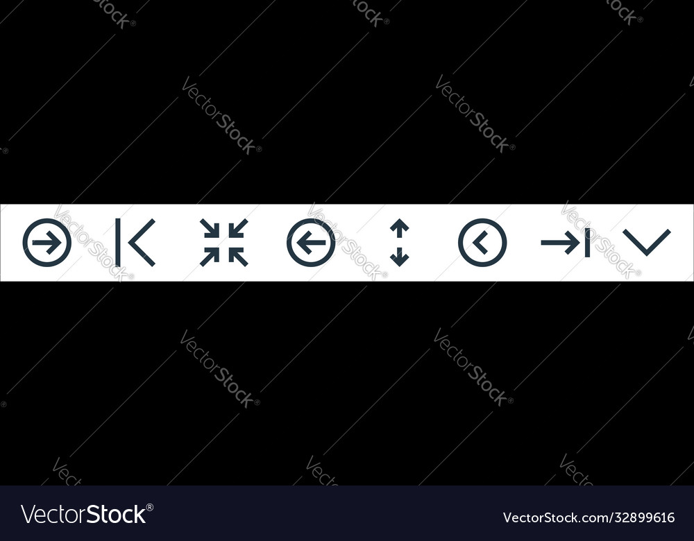 Ui line icons linear set quality Vector Image Ui line icons linear set quality