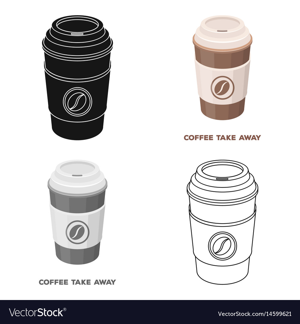 A cup of coffee to takeawaydifferent types