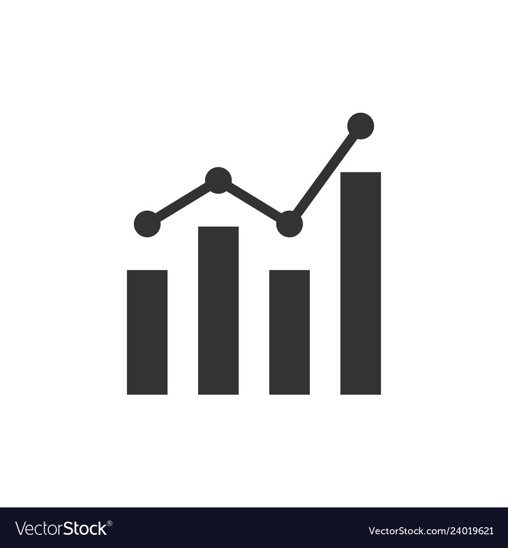 Analytics icon design template isolated Royalty Free Vector