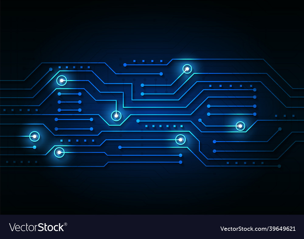 Circuit technology background with hi-tech digital vector image Circuit technology background with hi-tech digital