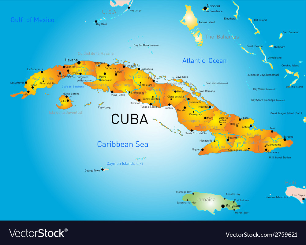 Bordering Countries Of Cuba