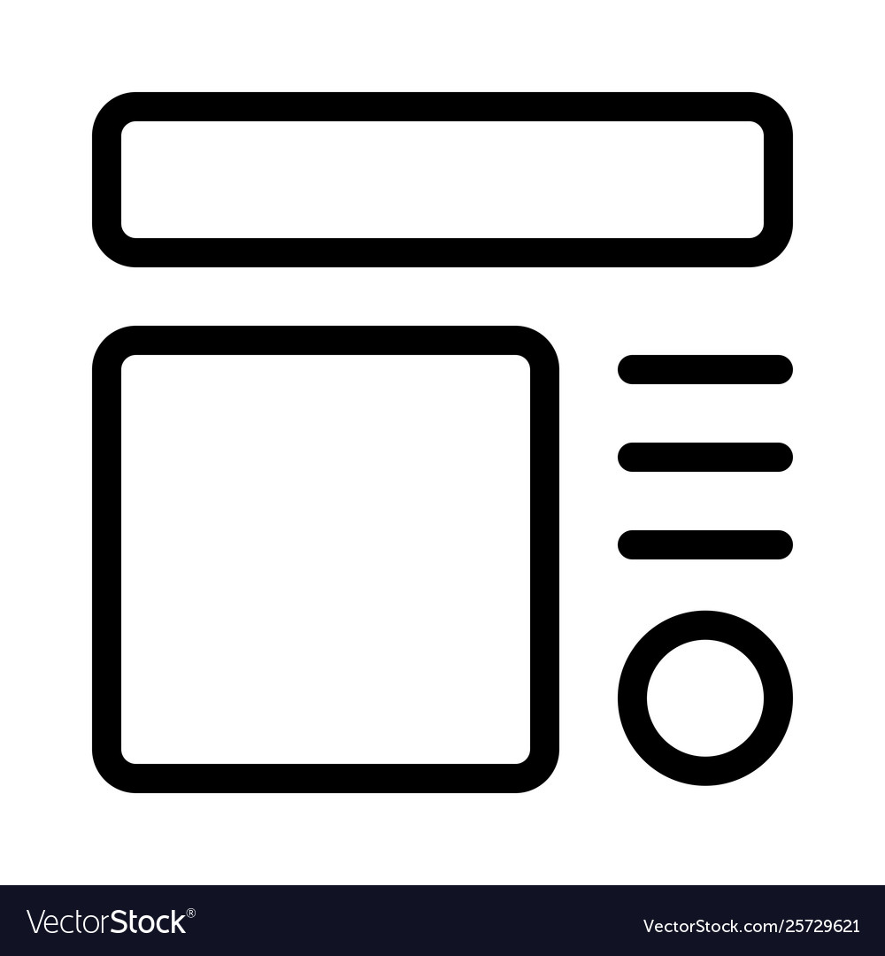 Different shapes material layout template vector image Different shapes material layout template
