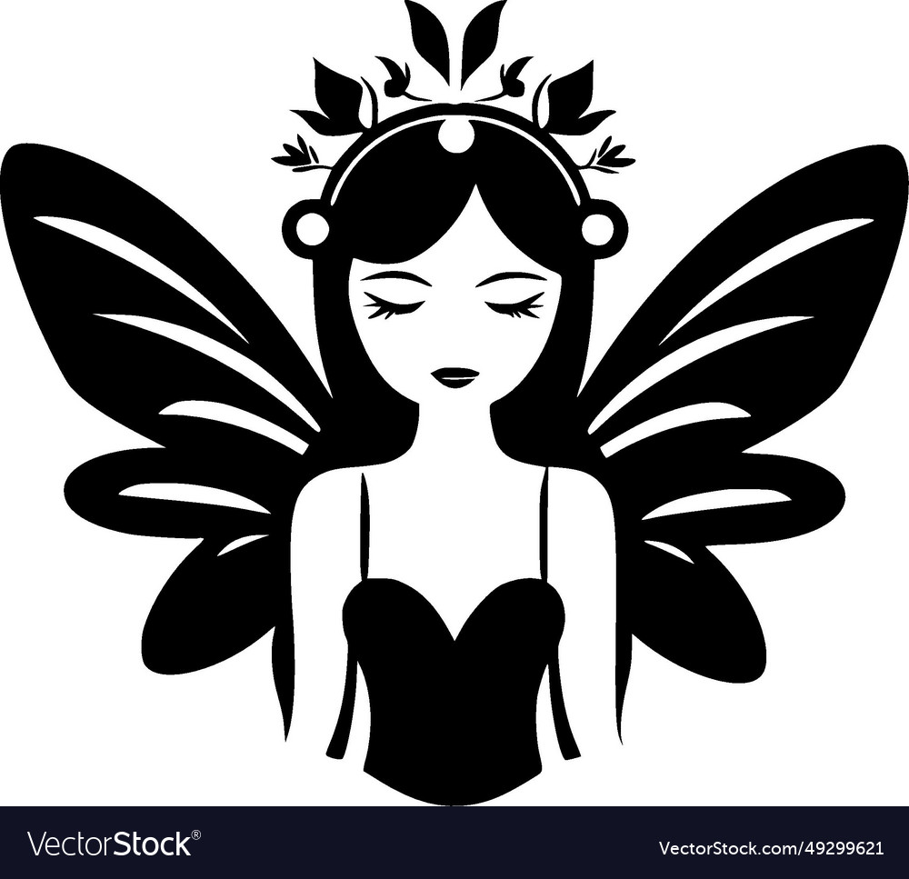 Fairy - black and white