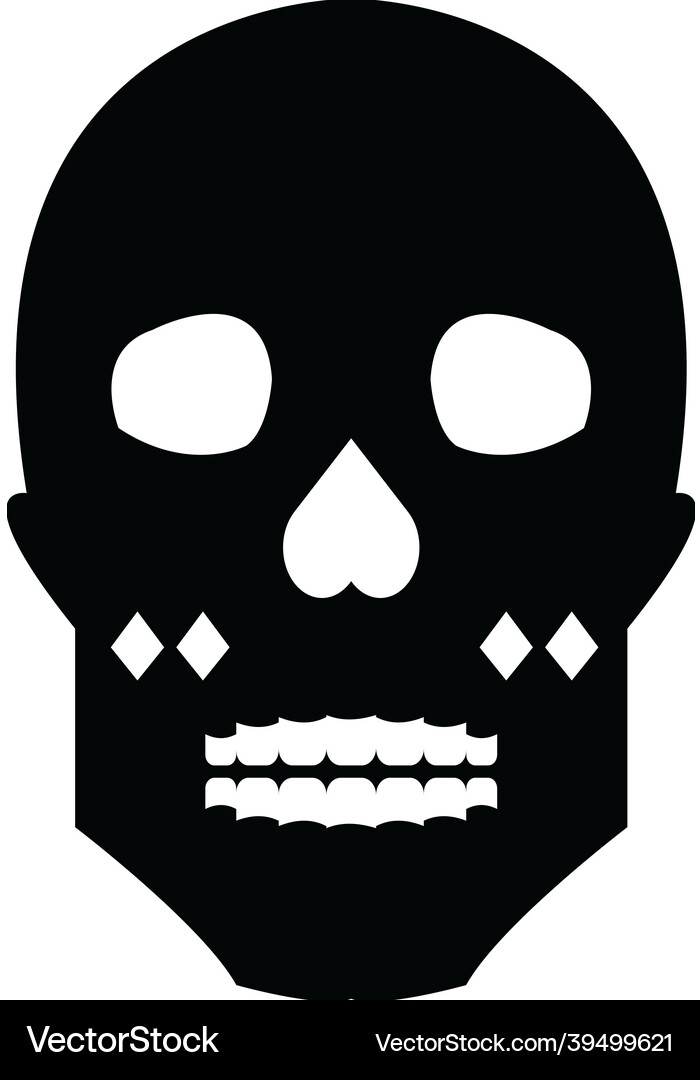 Human skull Royalty Free Vector Image - VectorStock