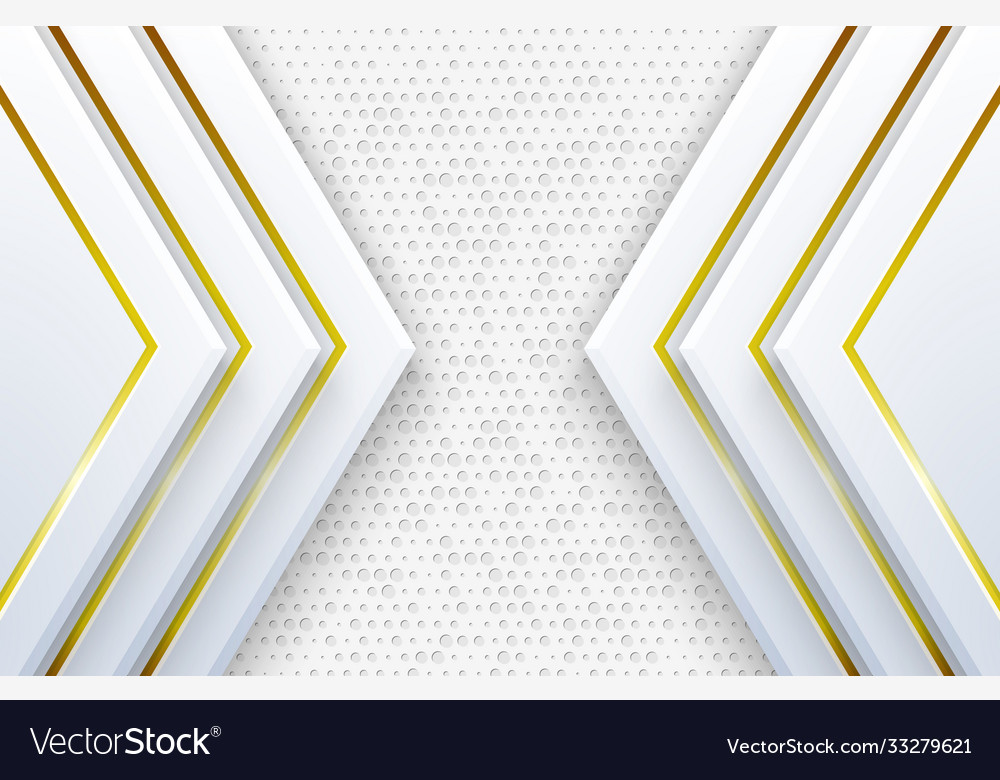 Luxury Elegant White Background With Gold Vector Image 4482