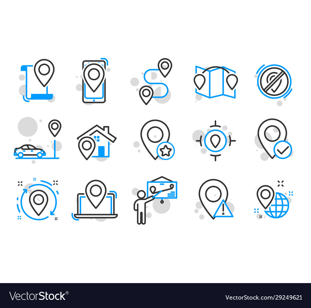 Navigation icons set