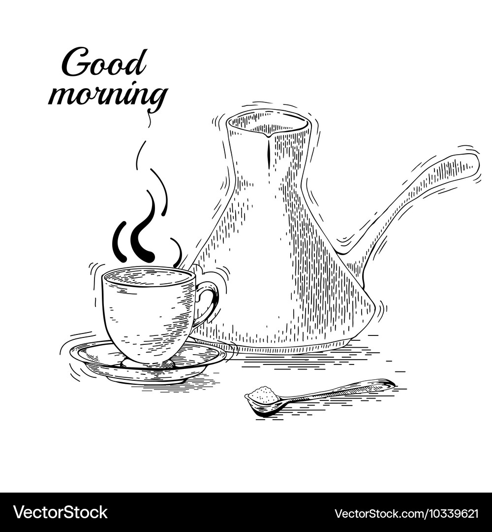 Set of coffee elements Royalty Free Vector Image