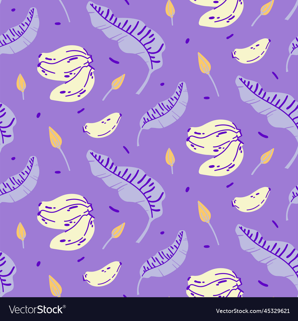 Simple pattern with separate elements bananas