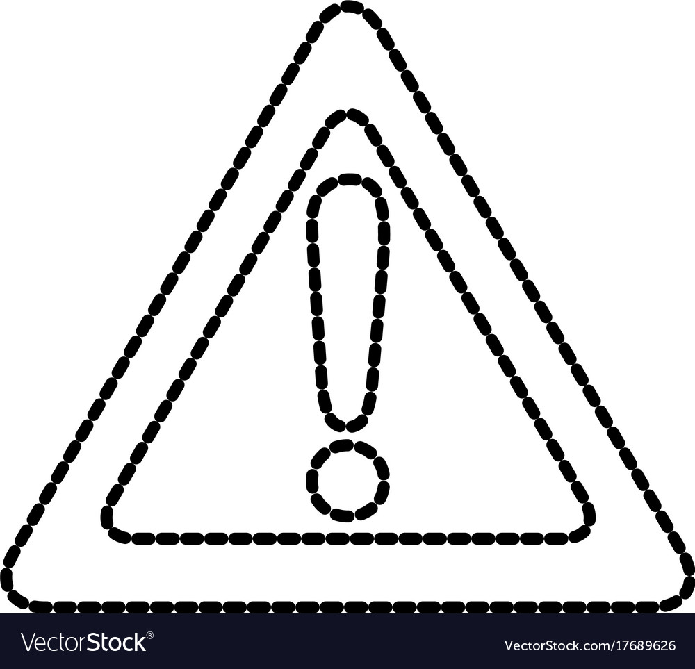 Attention virtual warning mark with triangle sign