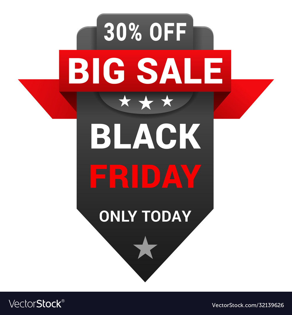 Black friday sale badge for promotion Royalty Free Vector