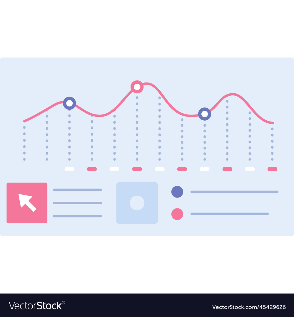 Data graph icon business chart dashboard Vector Image